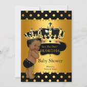 Bewaar de datum Prince Baby shower Etnisch Save The Date (Voorkant)