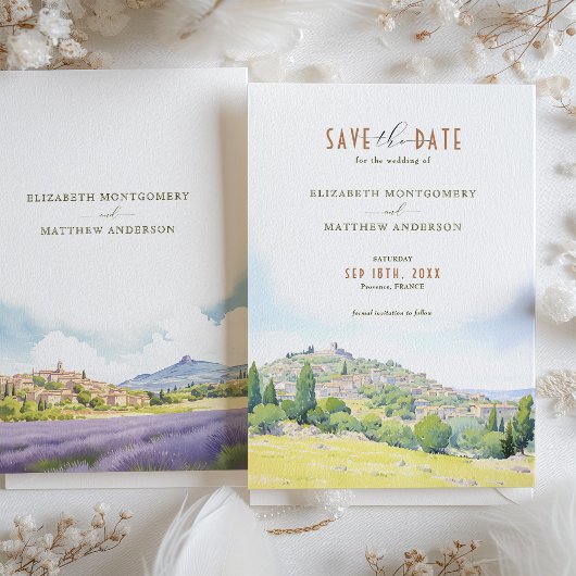 Bewaar de datum Provence Frankrijk Bestemming Kaart