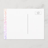 Bewaar de datum Rainbow Sunshine Aankondigingskaart (Achterkant)