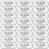 Bewaar de datum retouradres transparant sticker (Voorkant)