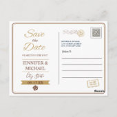 Bewaar de datum | Rhode Island uitnodigingsansicht Briefkaart (Achterkant)
