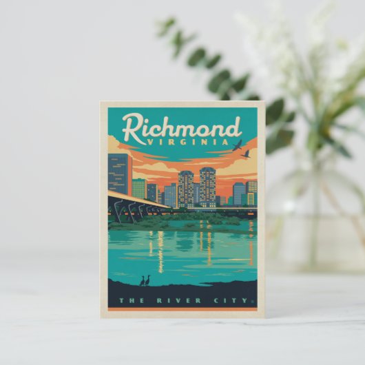 Bewaar de datum - Richmond, VA Aankondigingskaart (Staand voorkant)