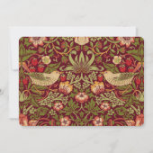 Bewaar de datum Rode Aardbei Dief Bruiloft Kaart (Achterkant)