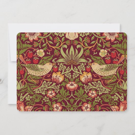 Bewaar de datum Rode Aardbei Dief Bruiloft Kaart (Achterkant)