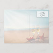 Bewaar de datum romantisch aankondigingskaart (Achterkant)