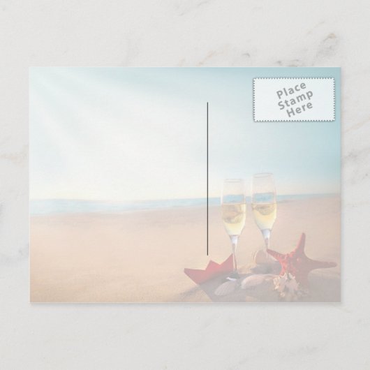 Bewaar de datum romantisch aankondigingskaart (Achterkant)