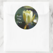 Bewaar de datum ronde sticker (Tas)