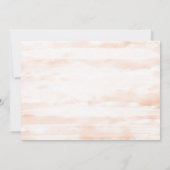 Bewaar de datum Roze Bloemen Save The Date (Achterkant)