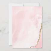 Bewaar de datum Roze Marmer & Roze Gouden Glitters (Achterkant)