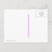 Bewaar de datum roze strepen briefkaart (Achterkant)