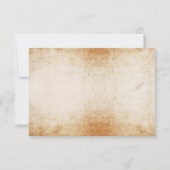 Bewaar de datum Rustic Skulls Rozen Kaart (Achterkant)