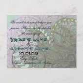 Bewaar de datum Sage Hearts - Aankondigingskaart (Achterkant)