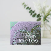 Bewaar de datum Sage Hearts - Aankondigingskaart (Staand voorkant)