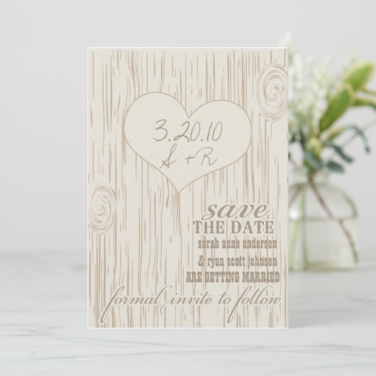 Bewaar de datum save the date (Staand voorkant)