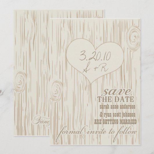 Bewaar de datum save the date (Voorkant / Achterkant)