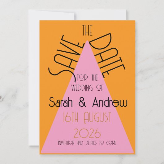 Bewaar de datum save the date (Voorkant)