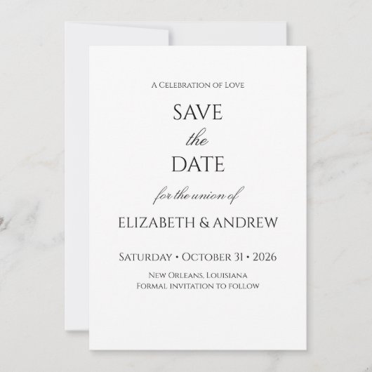 Bewaar de datum save the date (Voorkant)