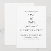 Bewaar de datum save the date (Voorkant / Achterkant)