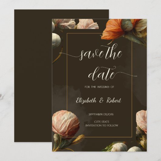Bewaar de datum save the date (Voorkant / Achterkant)