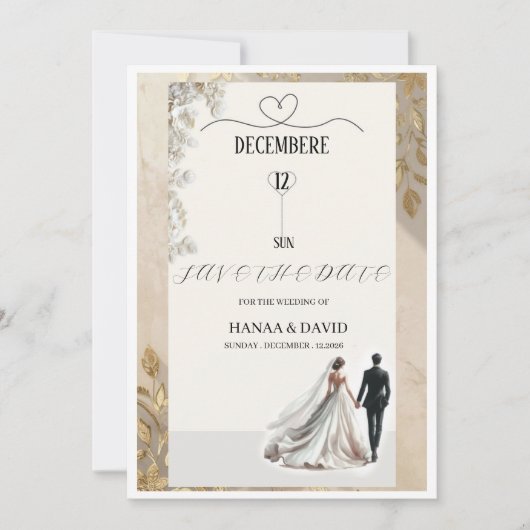 Bewaar de datum save the date (Voorkant)