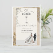 Bewaar de datum save the date (Staand voorkant)