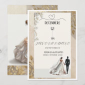 Bewaar de datum save the date (Voorkant / Achterkant)