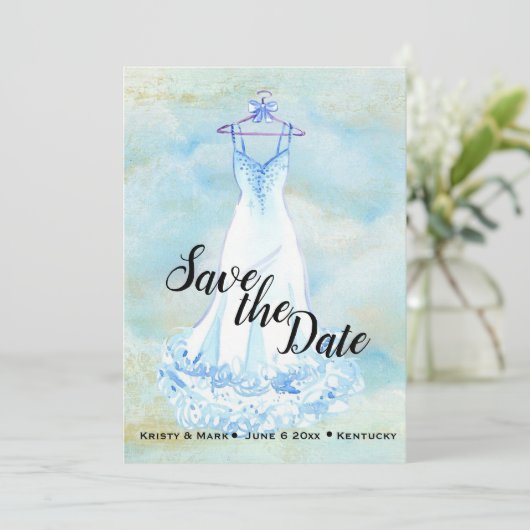 Bewaar de datum save the date (Staand voorkant)