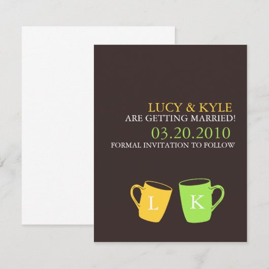 Bewaar de datum save the date (Voorkant / Achterkant)