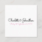 Bewaar de datum schattige lesbische teddybeer contactkaartje (Achterkant)