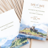 Bewaar de datum Schotland Highlands Bestemming Kaart