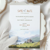 Bewaar de datum Schotland Highlands Bestemming Kaart