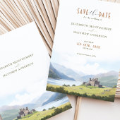 Bewaar de datum Schotland Highlands Bestemming Kaart