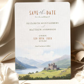 Bewaar de datum Schotland Highlands Bestemming Kaart