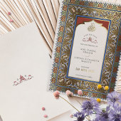 Bewaar de datum Sieraden Goud Moslim Islamitisch Folie Uitnodiging