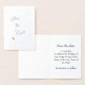 Bewaar de datum Silver Foil Kaart (Display)