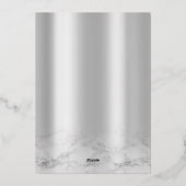 Bewaar de datum Silver Pink Glitter Drips Folie Ka Feestdagenkaart (Achterkant)