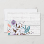Bewaar de datum Southern Cotton Country Wedding Ka Kaart (Achterkant)