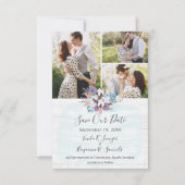 Bewaar de datum Southern Cotton Country Wedding Ka Kaart (Voorkant)