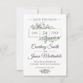 Bewaar de datum Southern Cotton Country Wedding Ka Kaart (Voorkant)