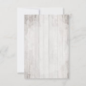 Bewaar de datum Southern Cotton Country Wedding Ka Kaart (Achterkant)