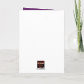 Bewaar de datum (Spreuken 18:22) Paarse/Goud/Wit Kaart (Achterkant)