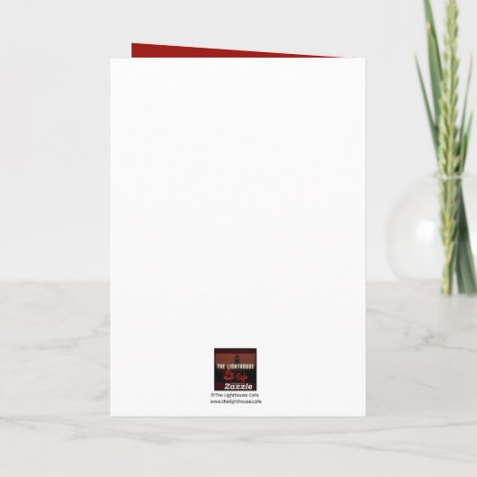 Bewaar de datum (Spreuken 18:22) Rood/Goud/Wit Kaart (Achterkant)