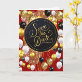 Bewaar de datum (Spreuken 18:22) Rood/Goud/Wit Kaart (Gele Bloem)