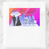 BEWAAR DE DATUM STICKER MET UITZICHT VAN LAS VEGAS (Tas)