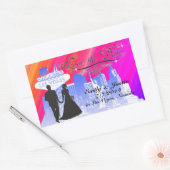 BEWAAR DE DATUM STICKER MET UITZICHT VAN LAS VEGAS (Envelop)