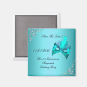 Bewaar de datum Sweet 16 Quinceanera Masquerade Bl Magneet (Voorkant / Achterkant)