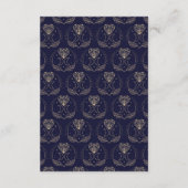 Bewaar de datum Tarot Moon Crystal Hearts Wedding Informatiekaartje (Achterkant)