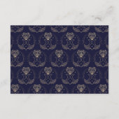 Bewaar de datum Tarot Moon Crystal Hearts Wedding Informatiekaartje (Achterkant)