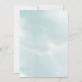 BEWAAR DE DATUM | Theegroen aquarel Kaart (Achterkant)