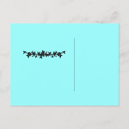 Bewaar de datum Tiffany! Aankondigingskaart (Achterkant)